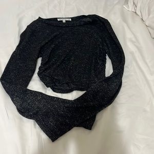 Anistar XS Long Sleeve Cropped Top